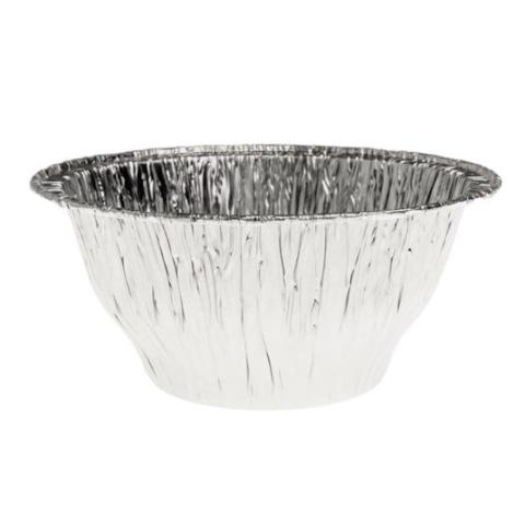 Barquette ronde en aluminium bord recourbé Ø113x48 mm. - A 250 (vue en élévation)