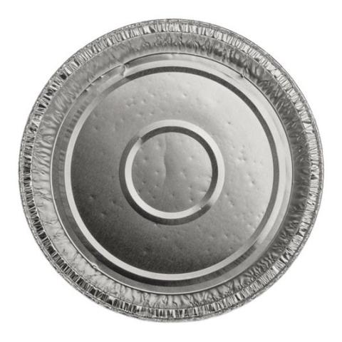 Embalagem circular de alumínio com borda ondulada Ø157x20 mm - A 278 (vista em planta)