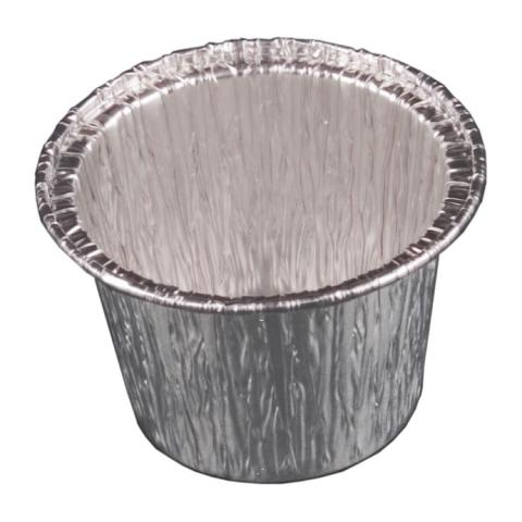 Envase circular de aluminio con borde rizado Ø72x45 - A 107 (vista oblicua II)