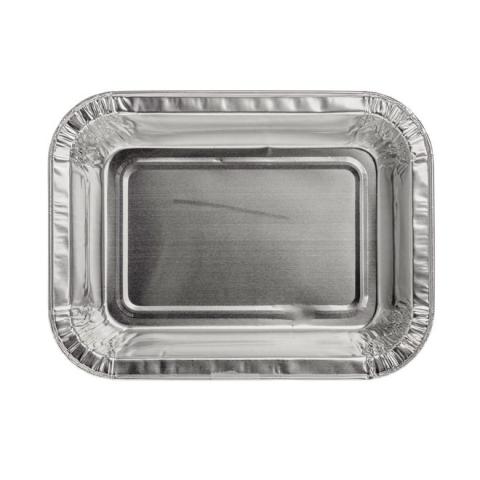 Rechteckiger alu-Schale mit rollrand 159x119x35 mm - D 395 MM (anlagenansicht)