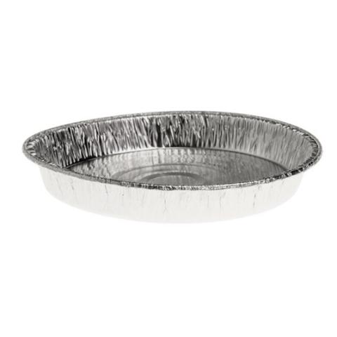 Round aluminum foil container with crimped edge Ø135x17 mm - A 203 (elevation view)