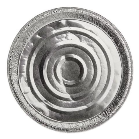 Round aluminum foil container with crimped edge Ø135x17 mm - A 203 (plan view)