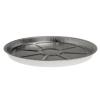 Embalagem circular de alumínio com borda ondulada Ø220x13 mm - A 500 MM (vista elevada)