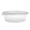 Oval transparent OPS plastic container 166x132x55 mm - G 500 (elevation view)