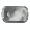 Aluminum foil rectangular lid for container D 370 158x102x7 mm - ED 370 (plant view)