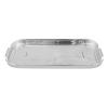 Aluminum foil rectangular lid for container D390 171x103x7 mm - ED 390 (oblique view)