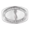 Oval aluminum tray 425x288x25 mm - D 43X28 (plant view)
