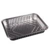 Aluminum foil rectangular container 227x177x30 mm. - D 800 MM (oblique view II)