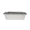 Envase de aluminio rectangular con borde rizado 222x118x54 mm - R 14 - 901 L (vista lateral)