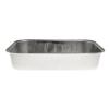 Aluminum foil rectangular container 158x102x30 mm - D 370 (elevation view)