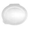 Oval transparent OPS plastic container with lid 1000 ml 200x165x68 mm - G 1000 (plan view)