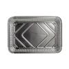 Rectangular aluminum foil container with rolled rim and raised edge 315x215x38 mm - E 2200 PRO (plan view)