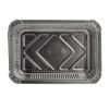 Rectangular aluminum foil container with rolled rim and raised edge 211x146x40 mm - R 845 L (plan view)