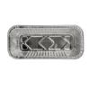 Aluminum foil rectangular container 202x92x56 mm - D 690 from pack D 2 D 690 R (plant view)